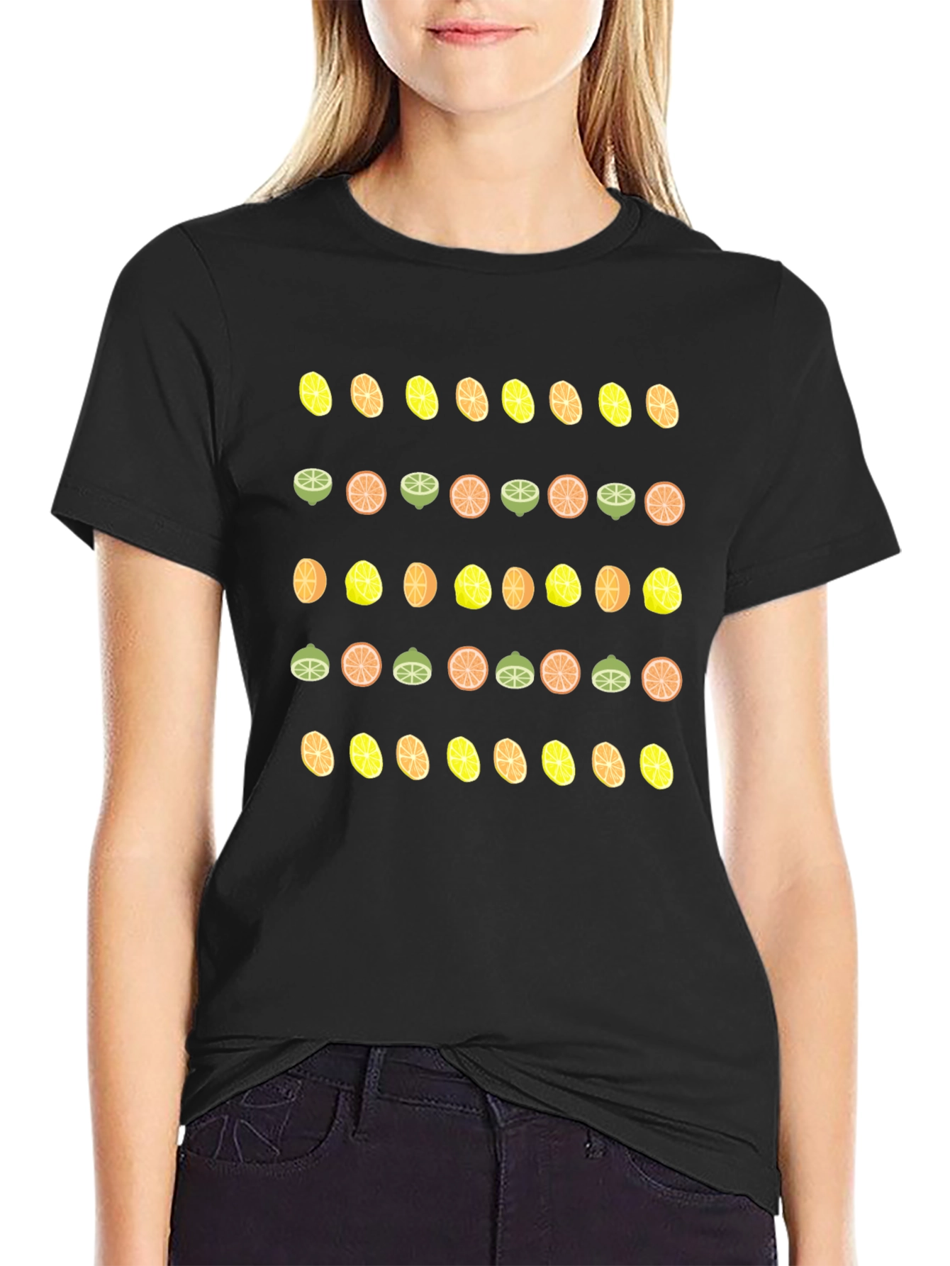 Citrus Pattern T-Shirt