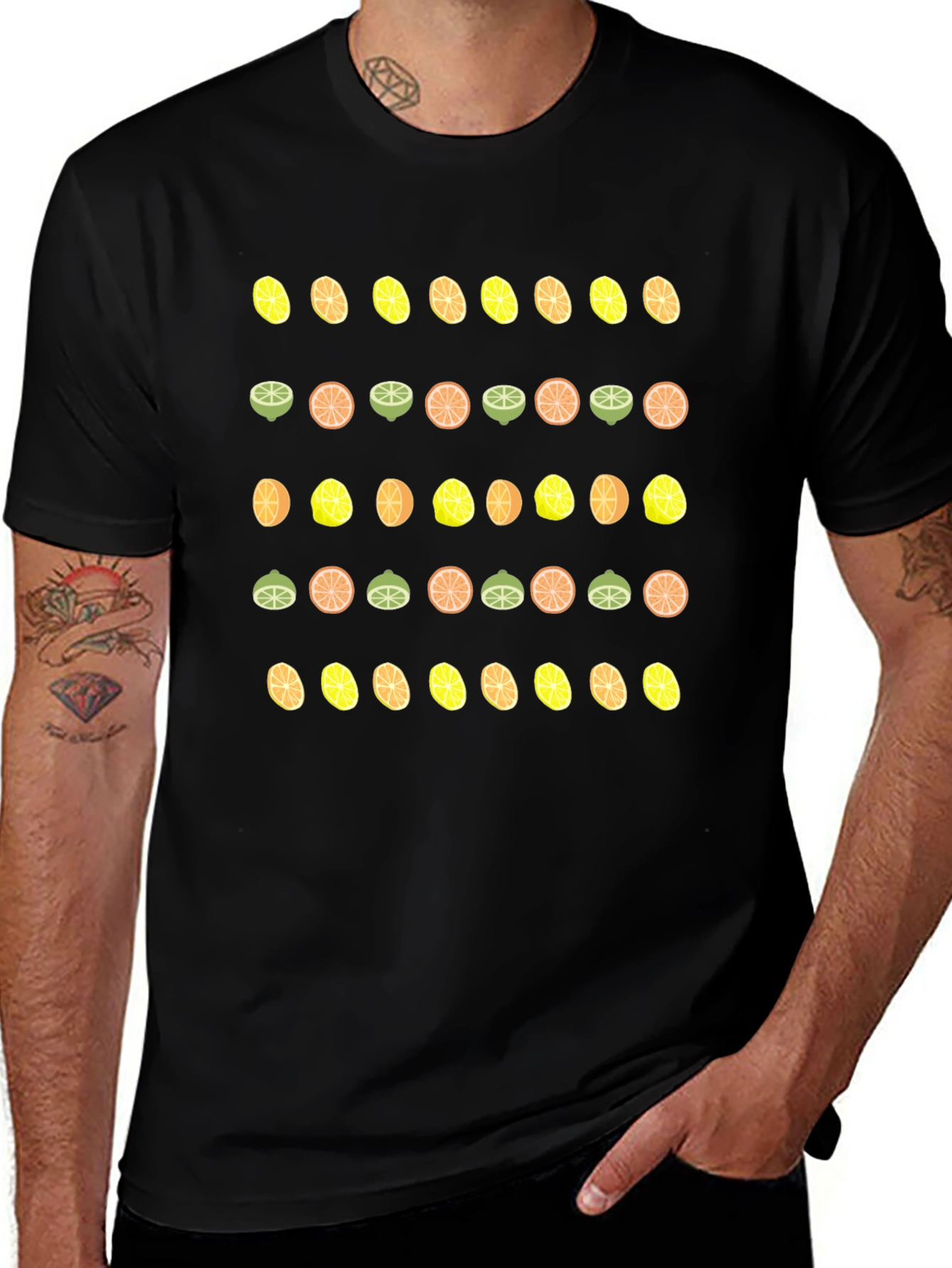 Citrus Pattern T-Shirt