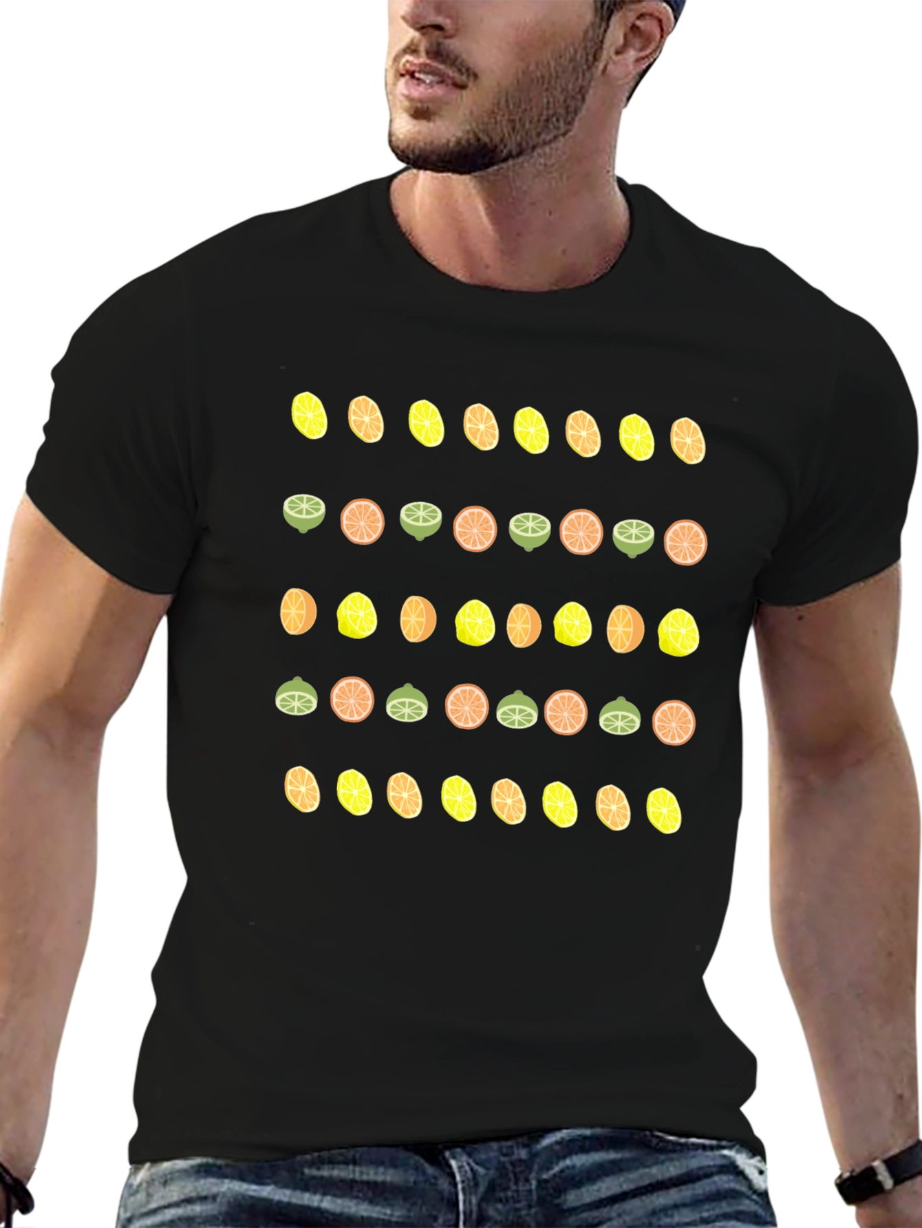Citrus Pattern T-Shirt