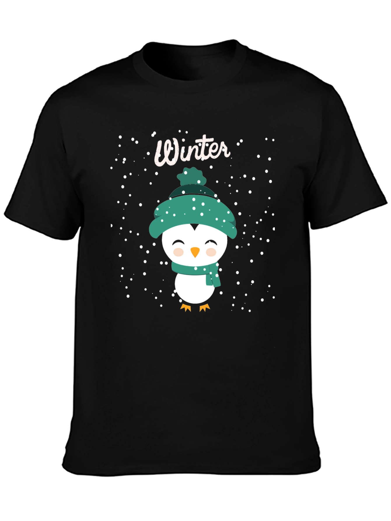 Winter Penguin T-Shirt - Festive Holiday Tee