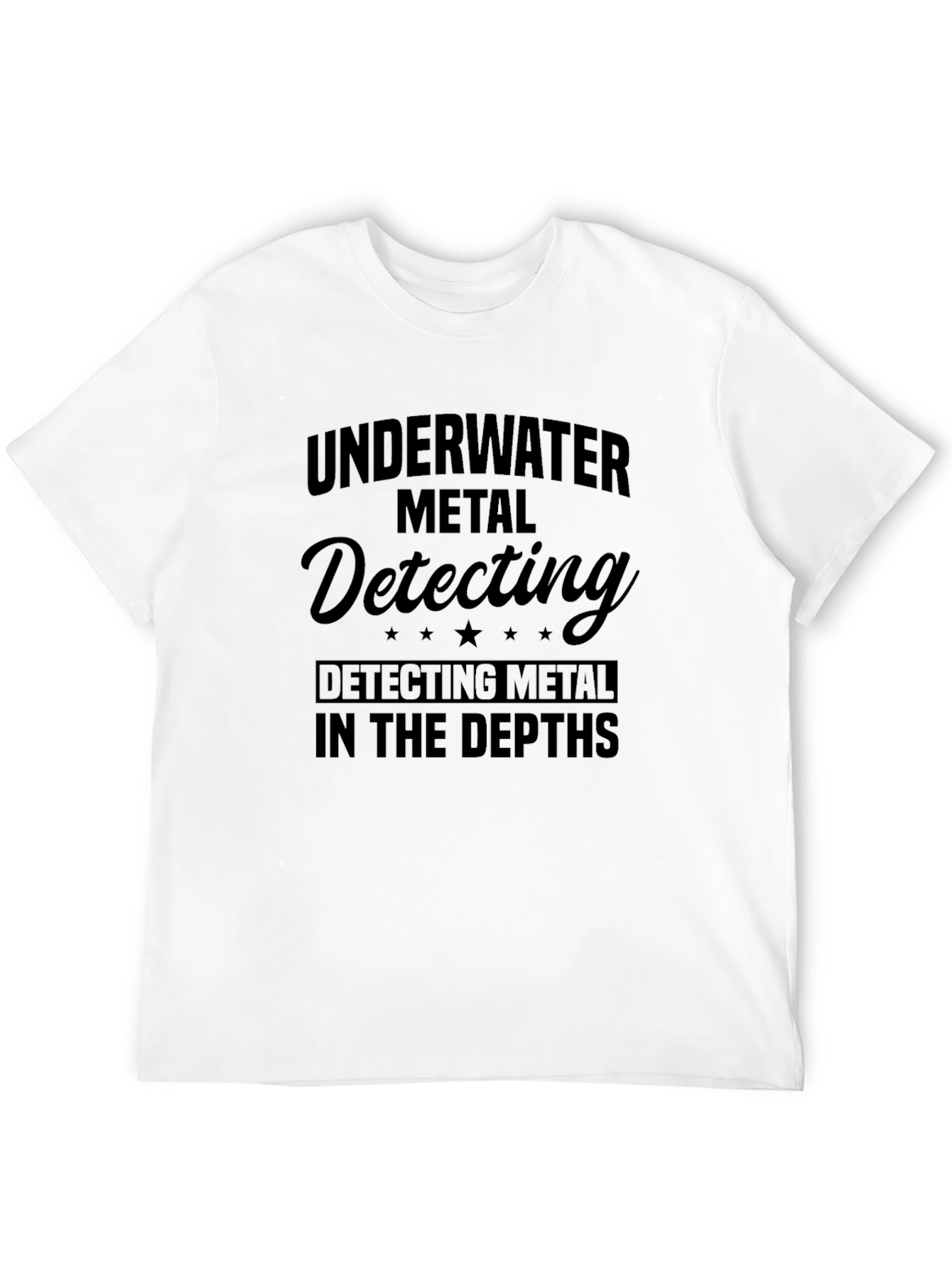 Underwater Metal Detecting Black T-Shirt