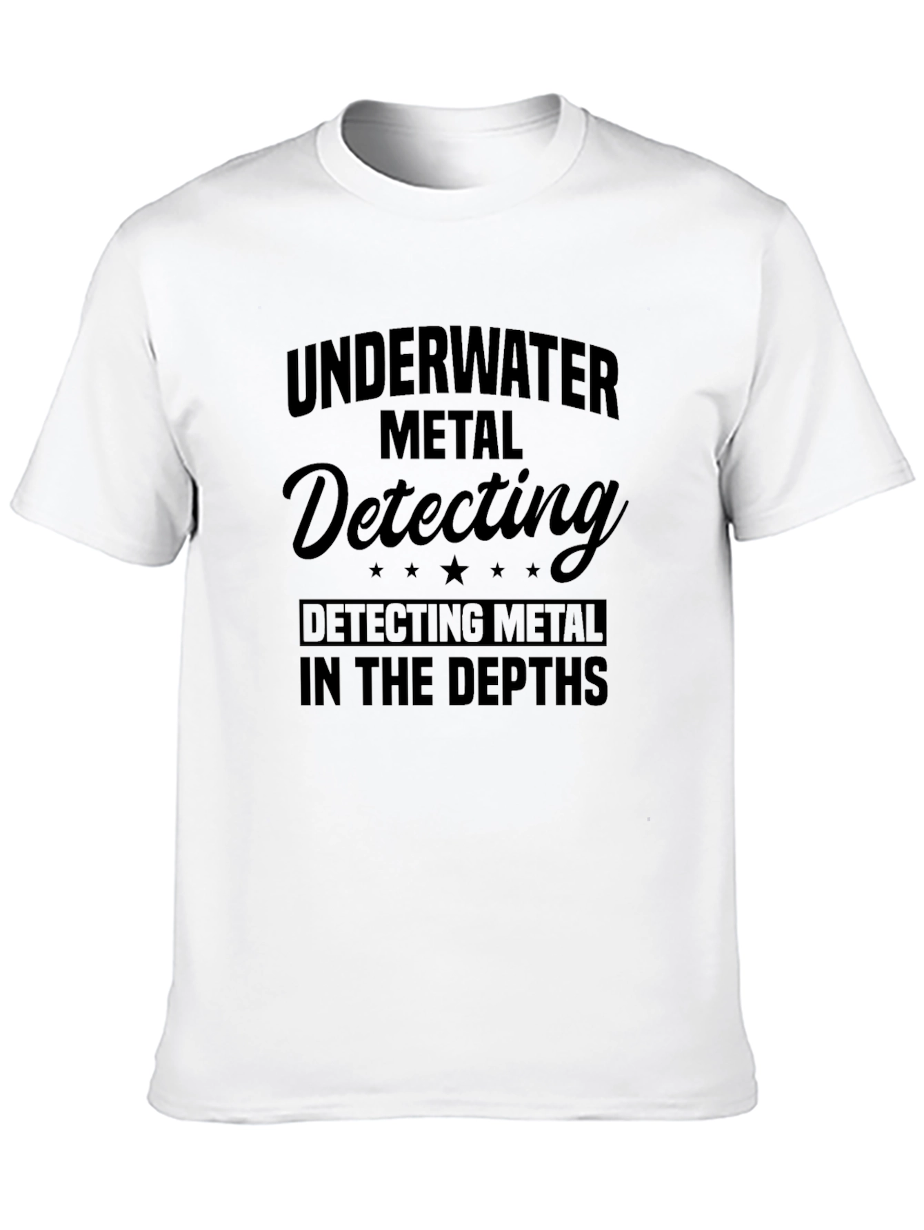 Underwater Metal Detecting Black T-Shirt
