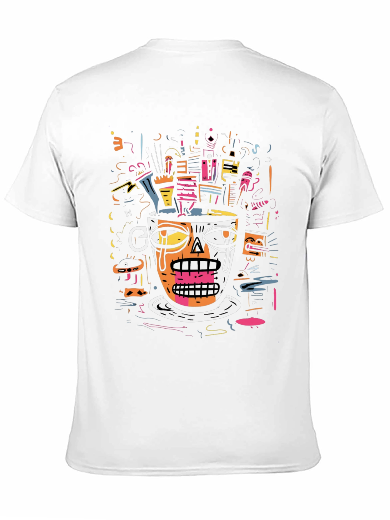 Abstract Cup Graphic Tee - Unique Design