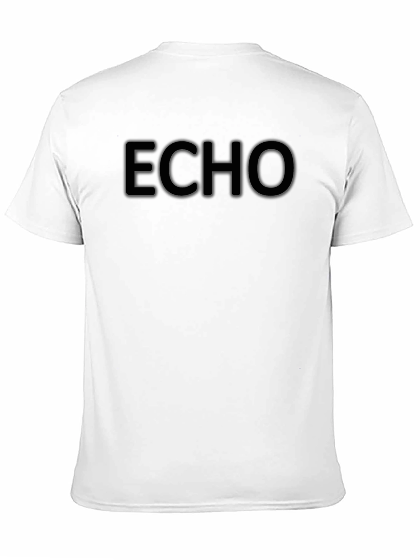 Mens Black Echo Graphic T-Shirt