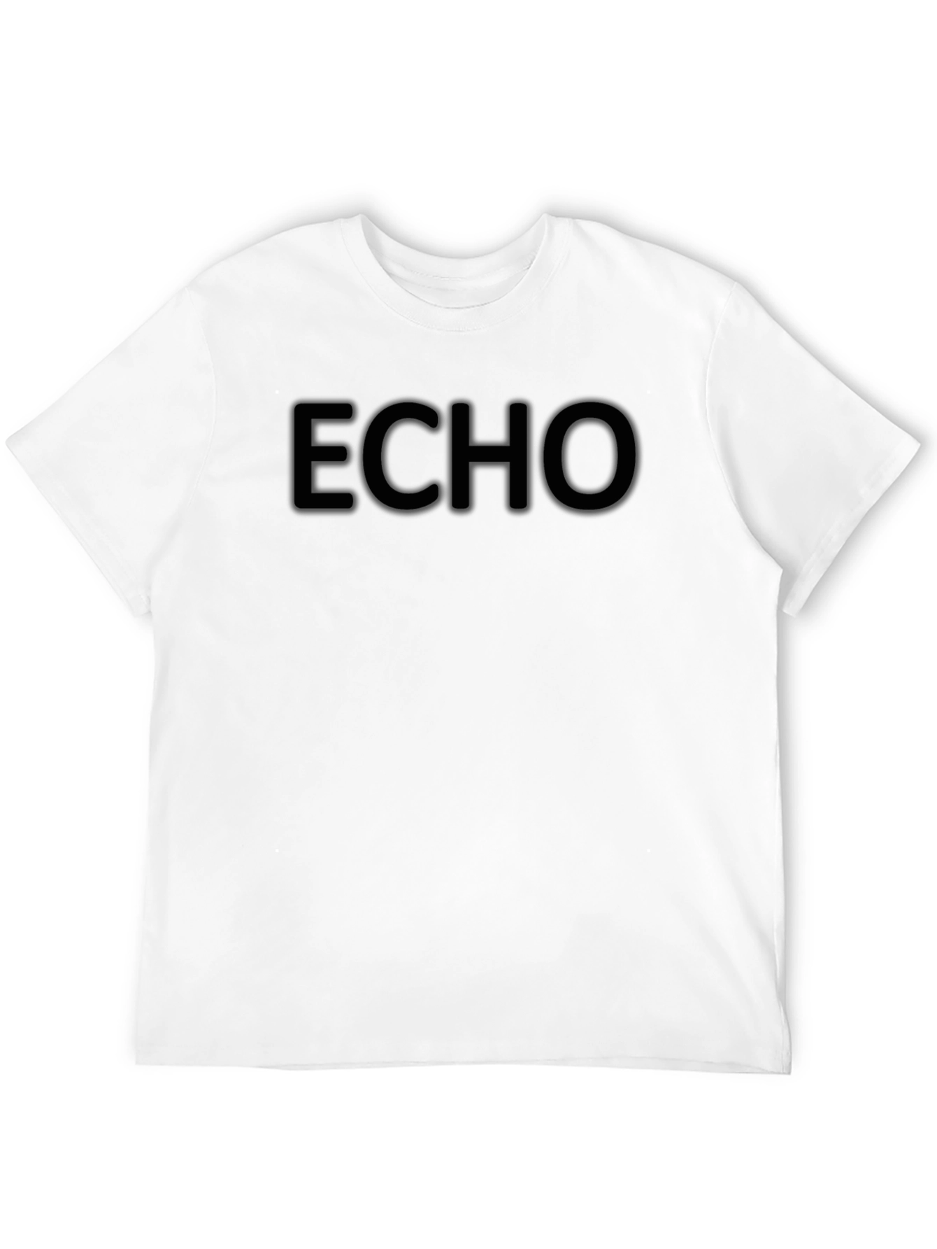 Mens Black Echo Graphic T-Shirt