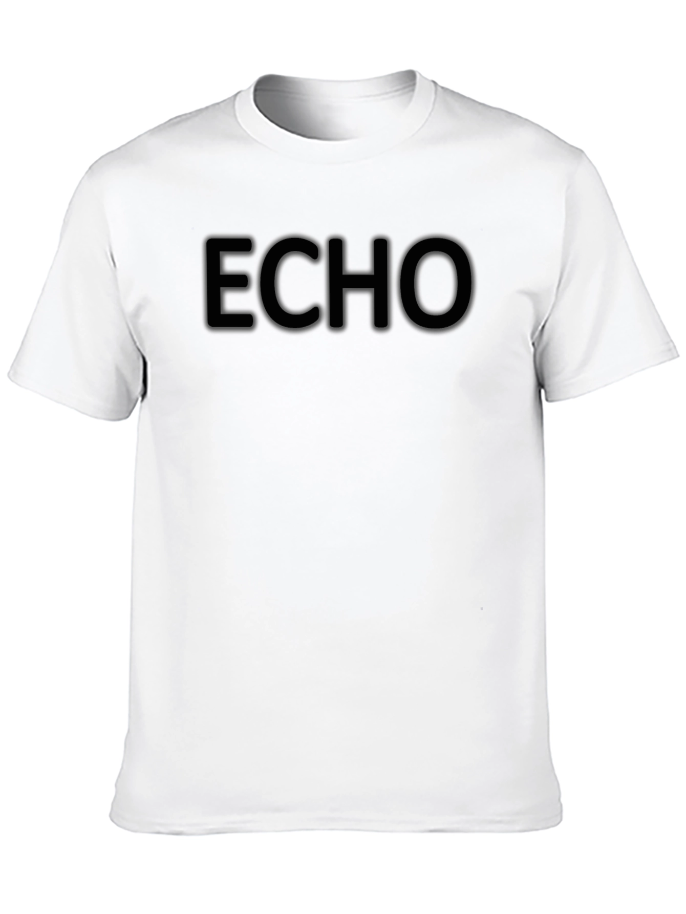 Mens Black Echo Graphic T-Shirt