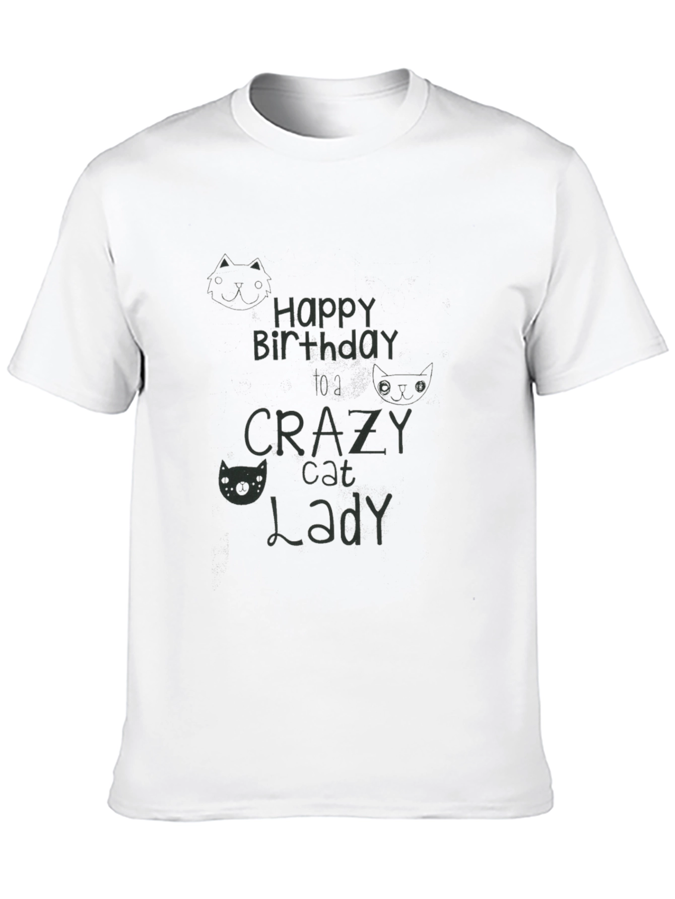 Crazy Cat Lady Birthday T-Shirt