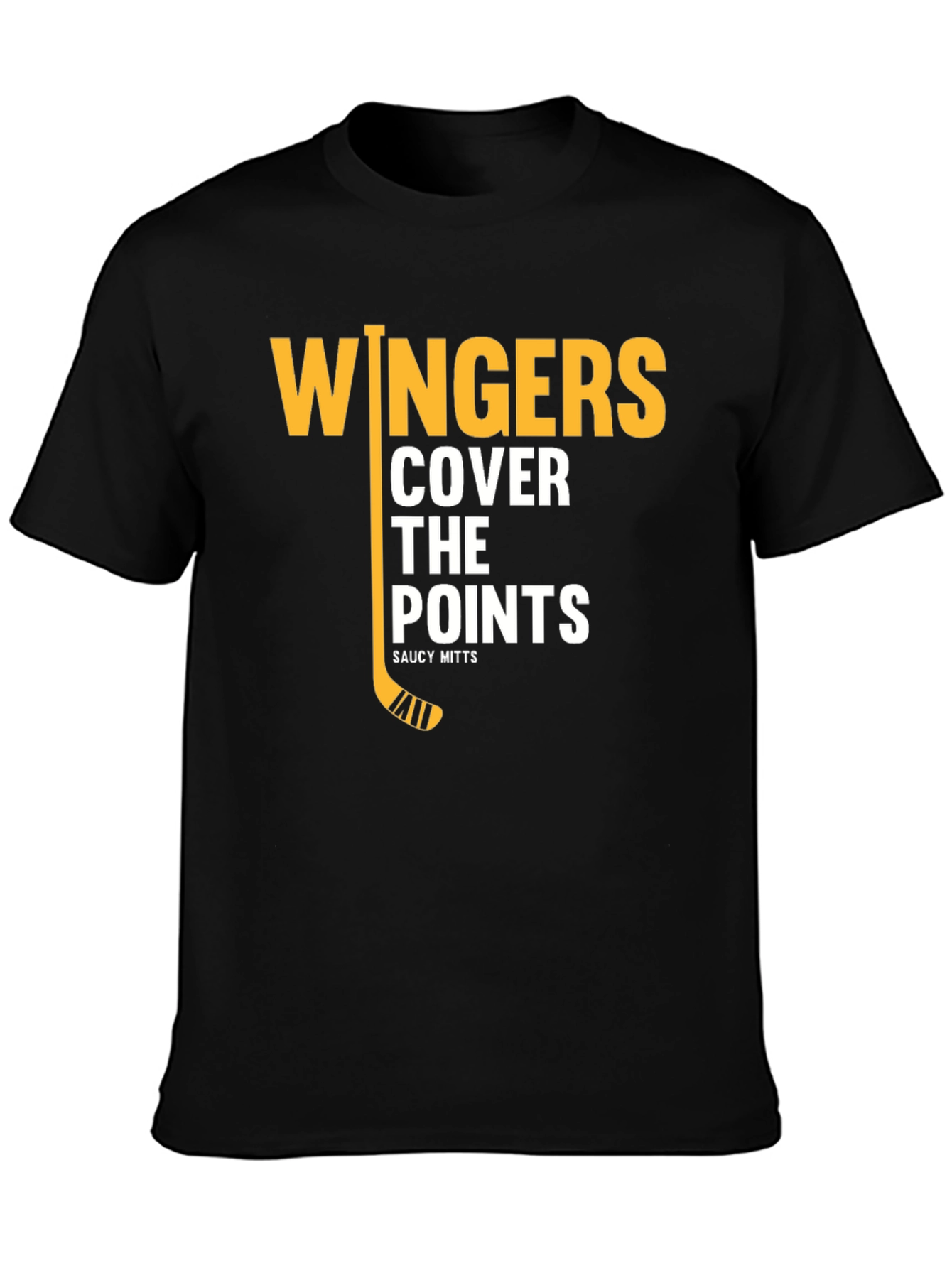 Wingers Cover The Points Black T-Shirt