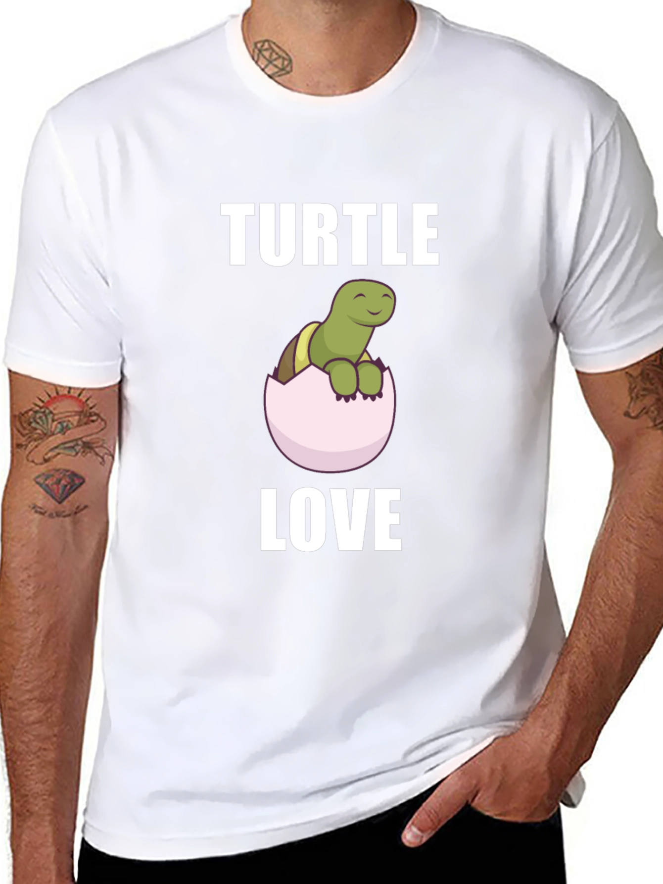 Turtle Love T-Shirt - Cute Cartoon Graphic Tee