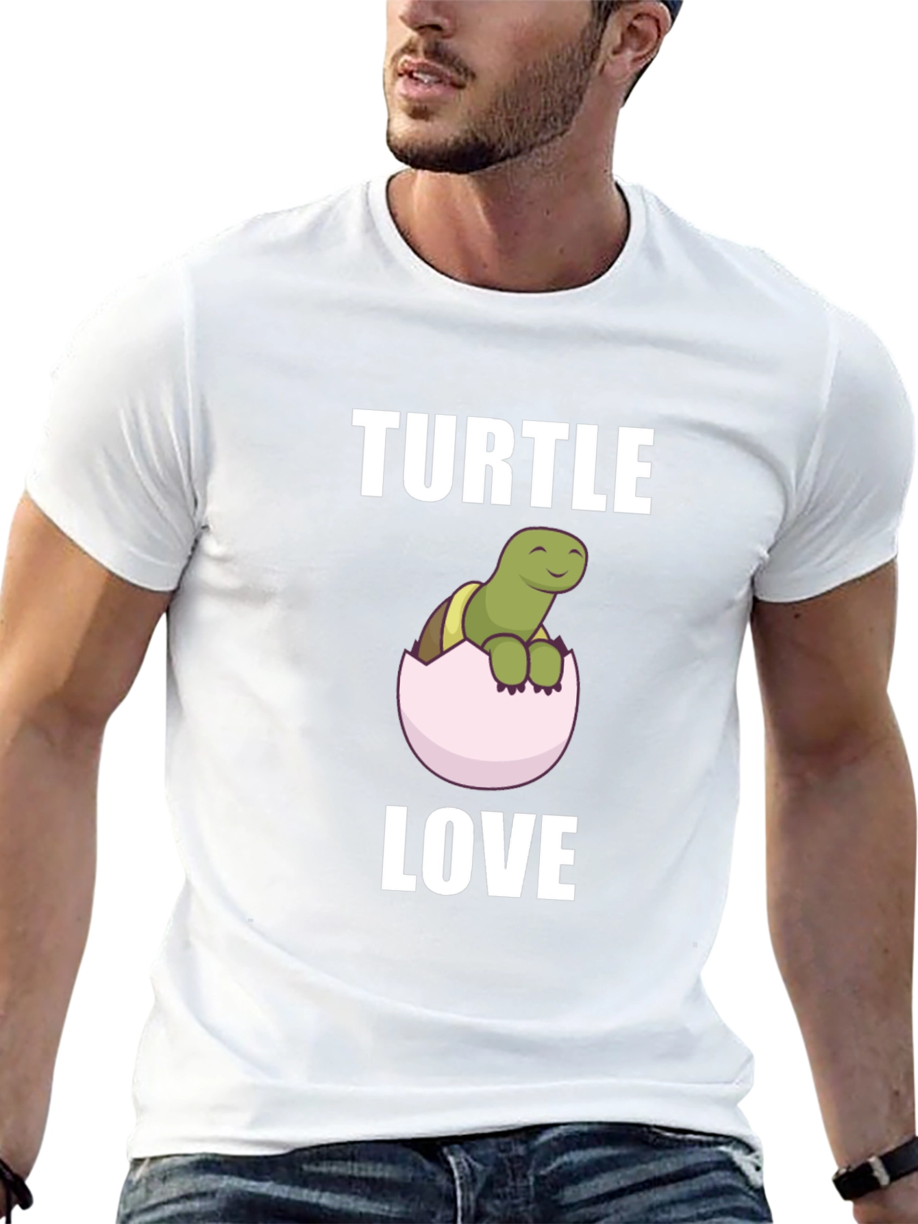 Turtle Love T-Shirt - Cute Cartoon Graphic Tee