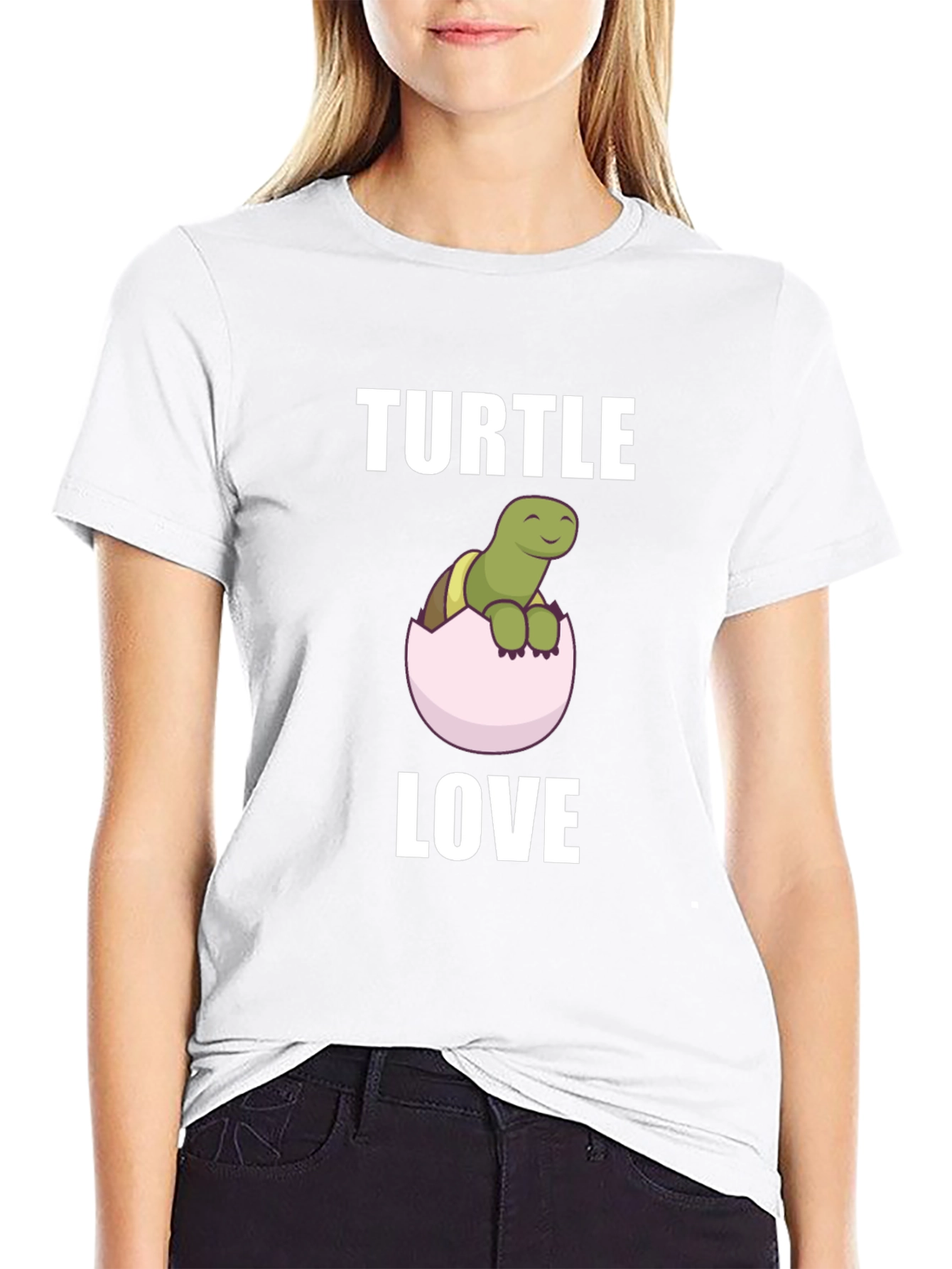 Turtle Love T-Shirt - Cute Cartoon Graphic Tee