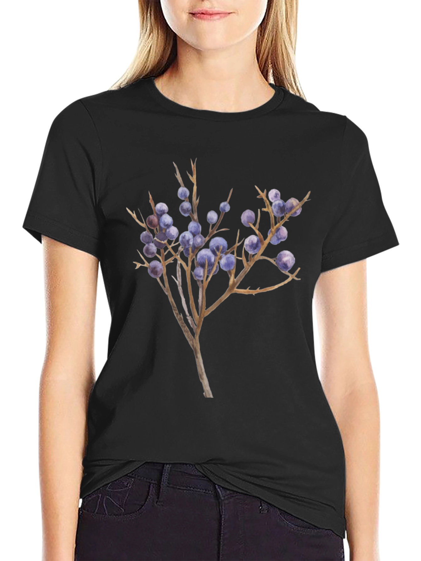 Botanical Branch Graphic T-Shirt