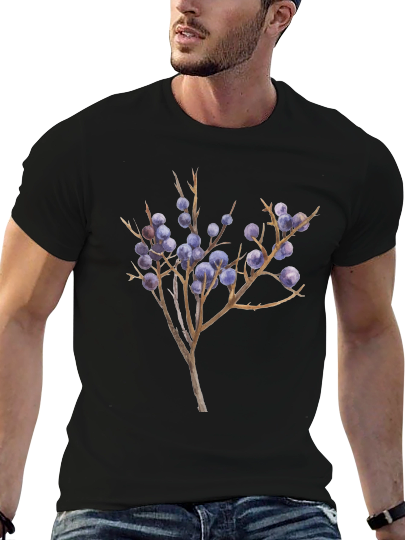 Botanical Branch Graphic T-Shirt