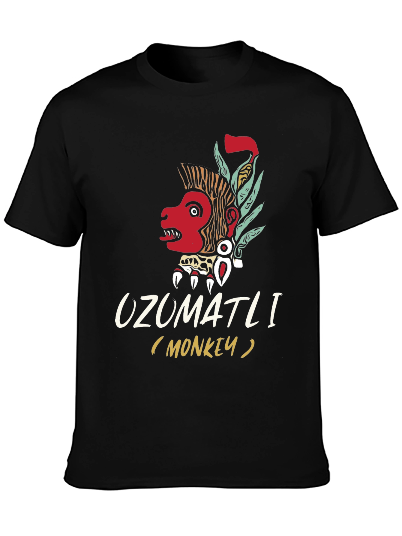 Ozumaltli Monkey T-Shirt - Aztec Inspired Design