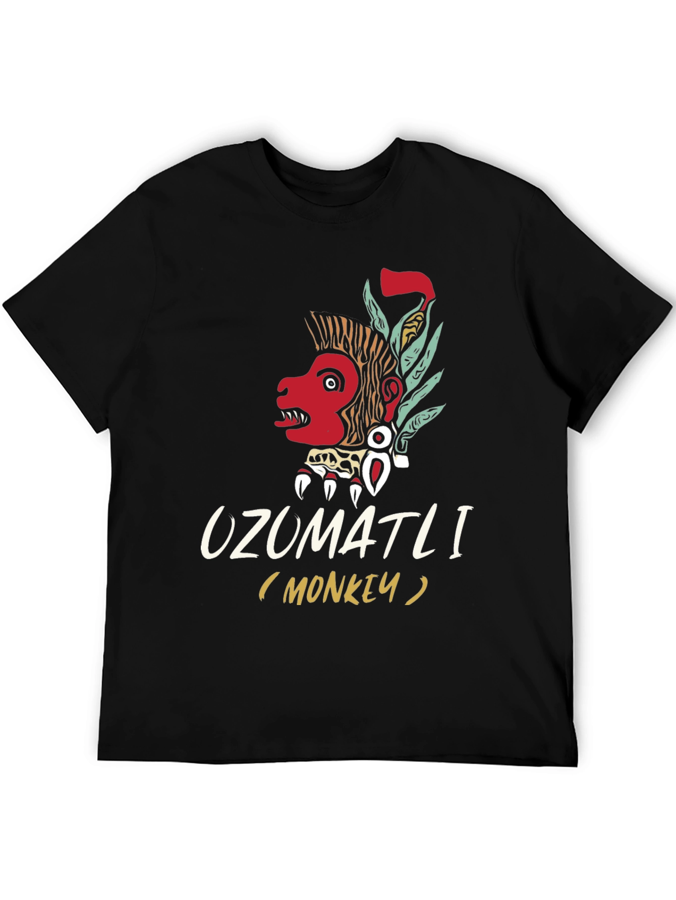 Ozumaltli Monkey T-Shirt - Aztec Inspired Design