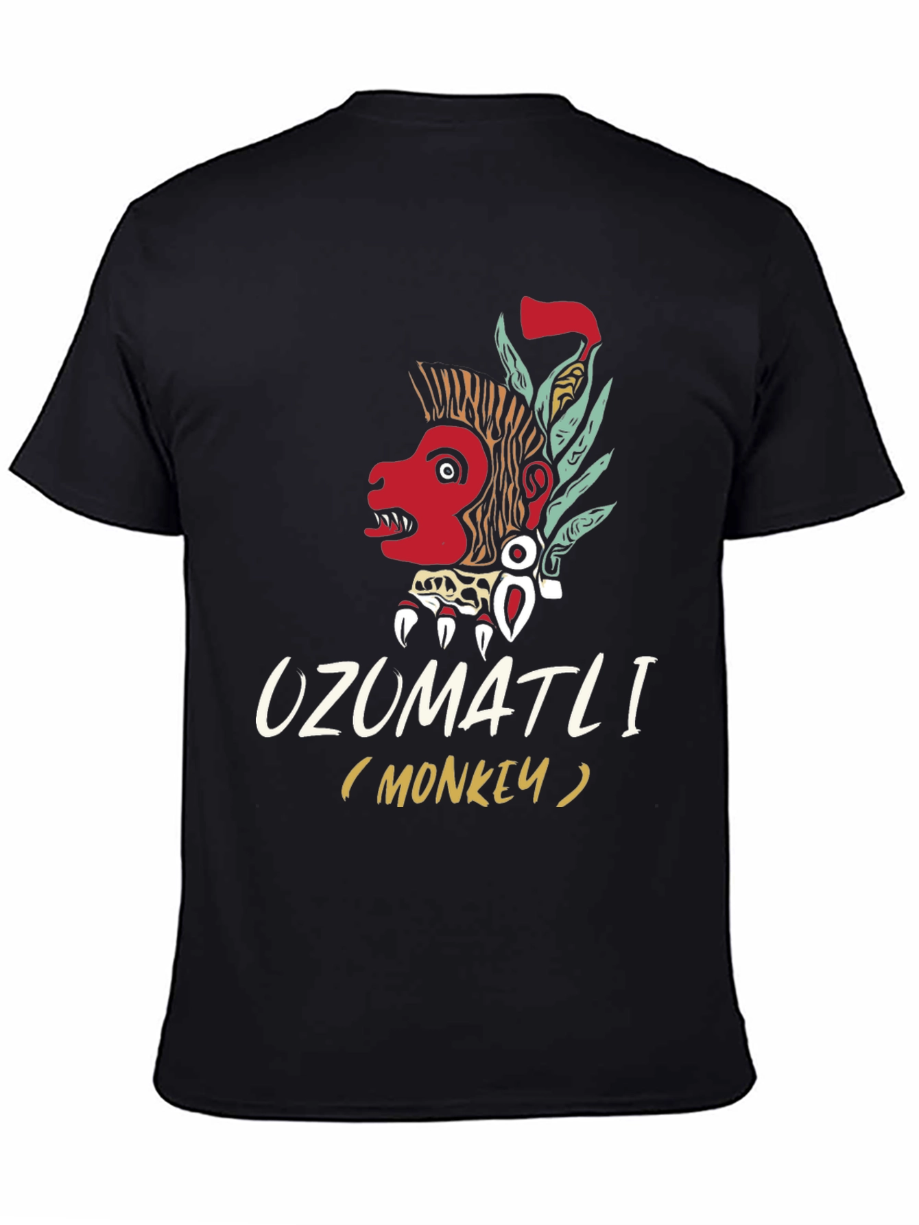 Ozumaltli Monkey T-Shirt - Aztec Inspired Design