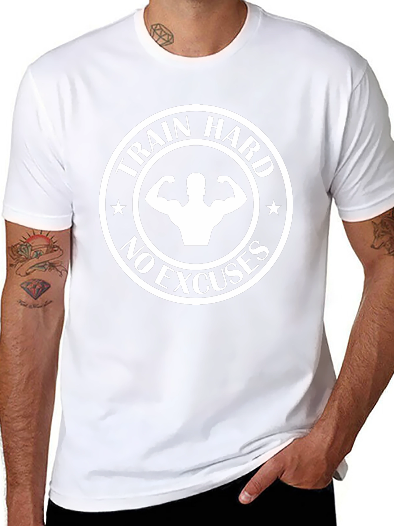 Train Hard No Excuses Graphic Tee