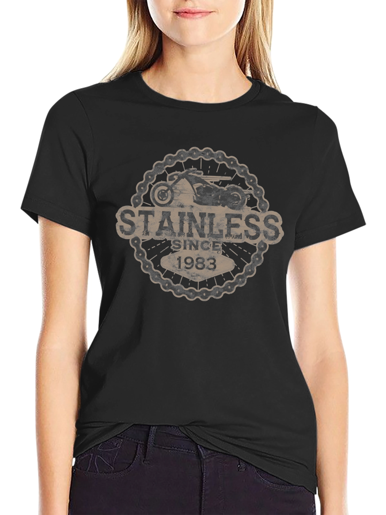 Stainless Since 1983 Motorcycle T-Shirt