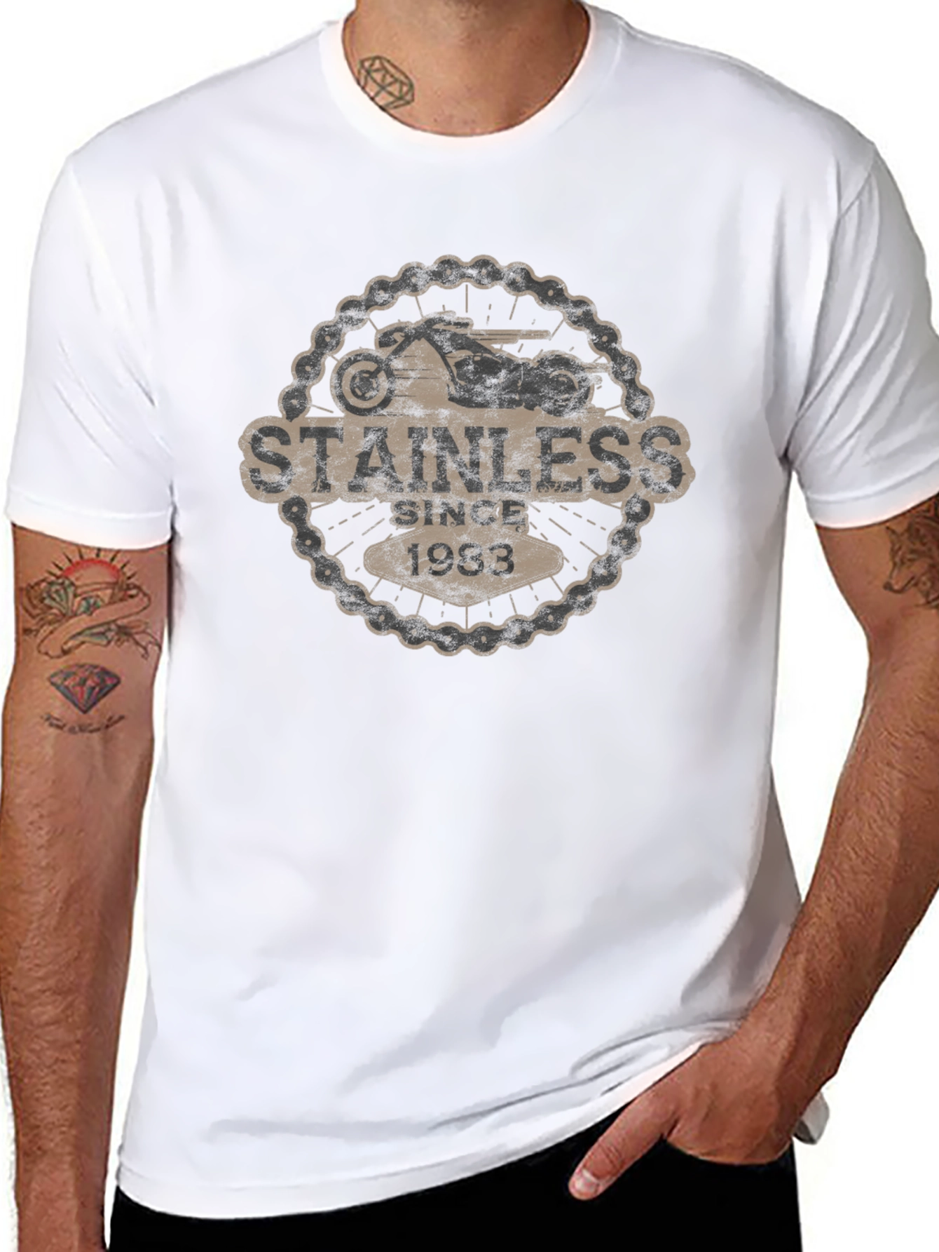 Stainless Since 1983 Motorcycle T-Shirt