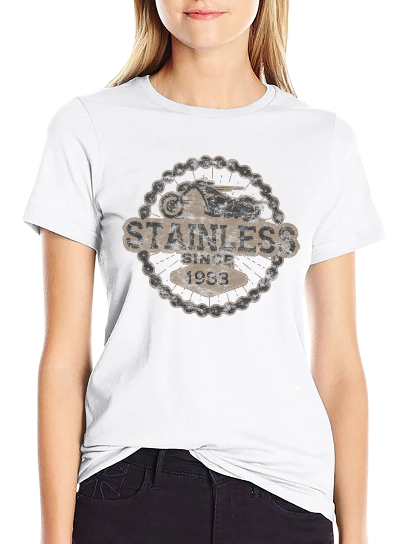 Stainless Since 1983 Motorcycle T-Shirt