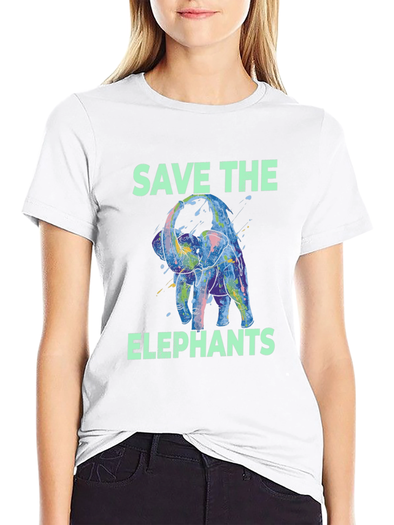 Save The Elephants Graphic T-Shirt