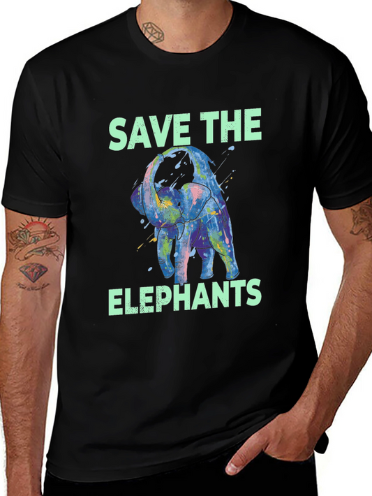 Save The Elephants Graphic T-Shirt