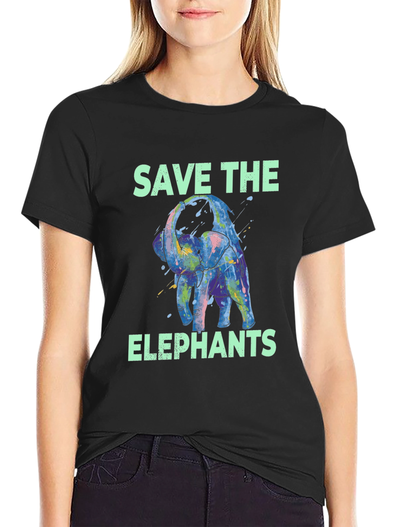 Save The Elephants Graphic T-Shirt