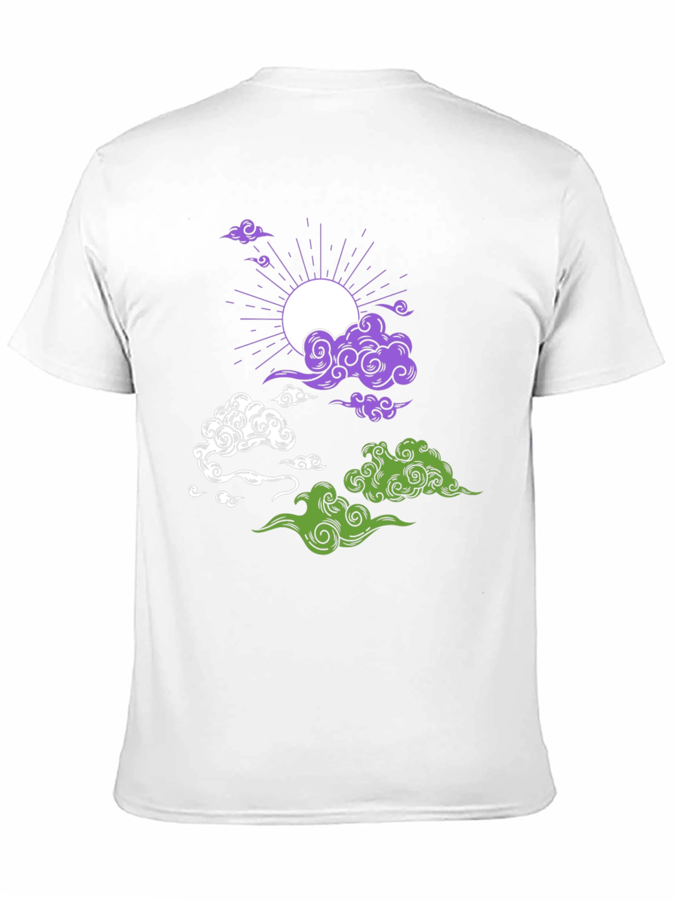 Celestial Cloud Print T-Shirt