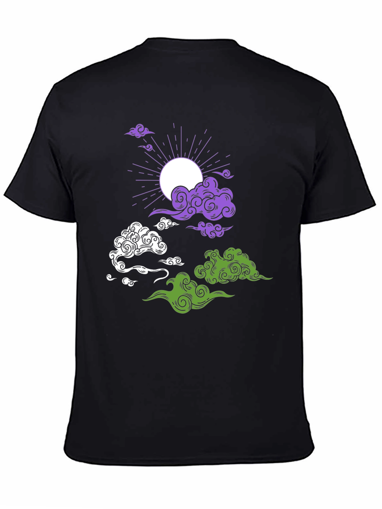 Celestial Cloud Print T-Shirt