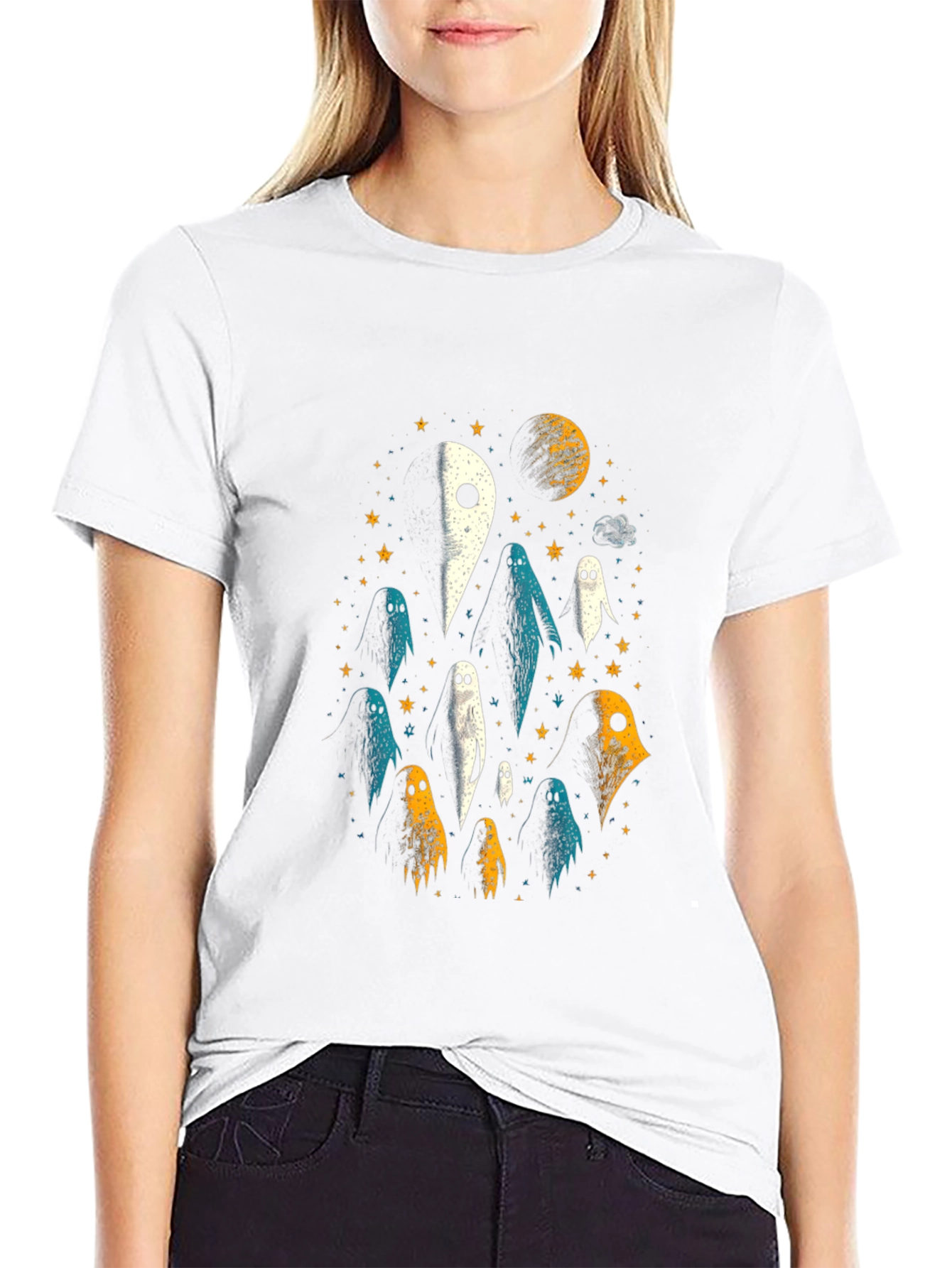 Ghostly Black T-Shirt