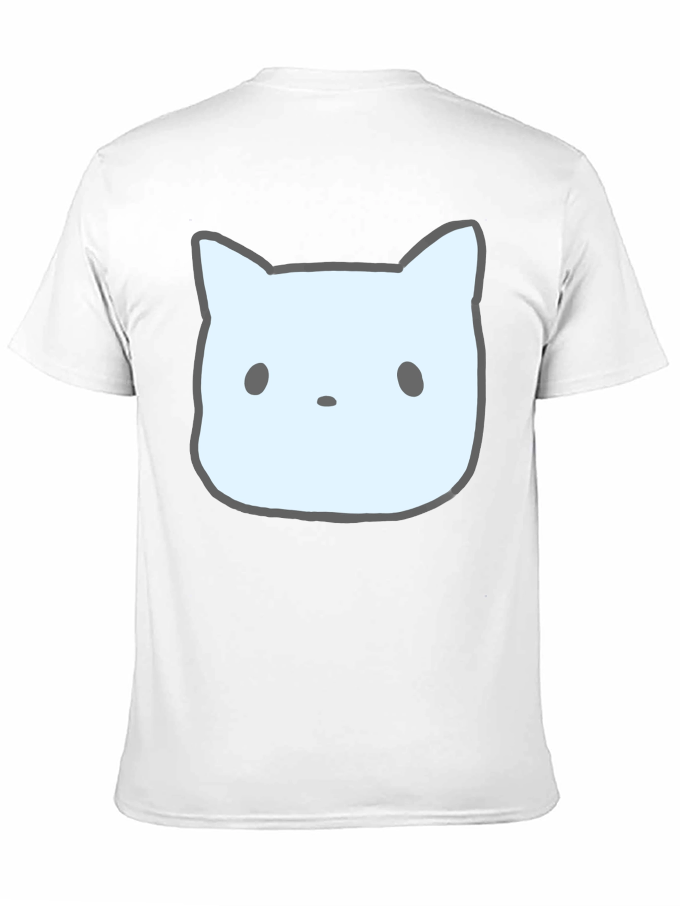Cute Cat Face Graphic Tee - Unisex Black T-Shirt
