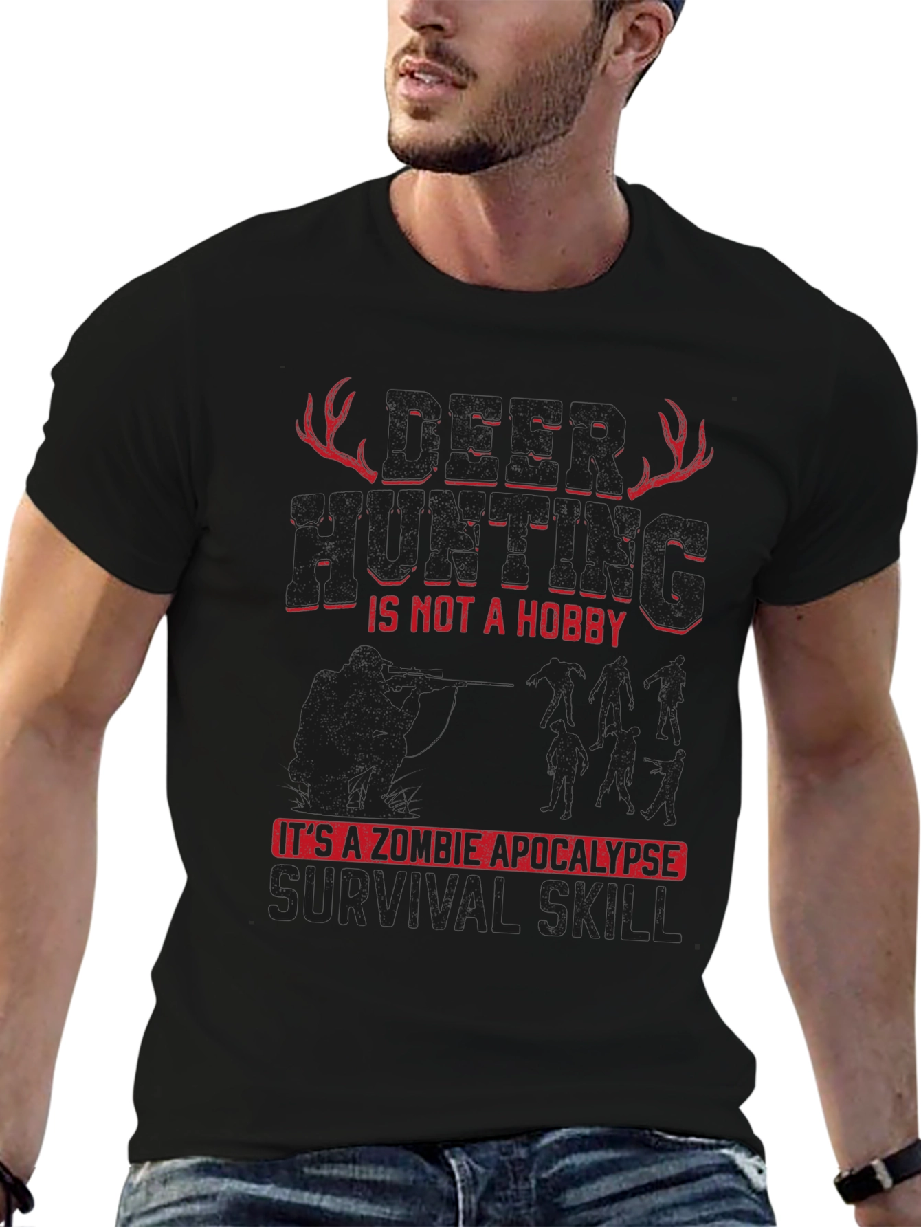 Zombie Apocalypse Survival Skill Graphic Tee
