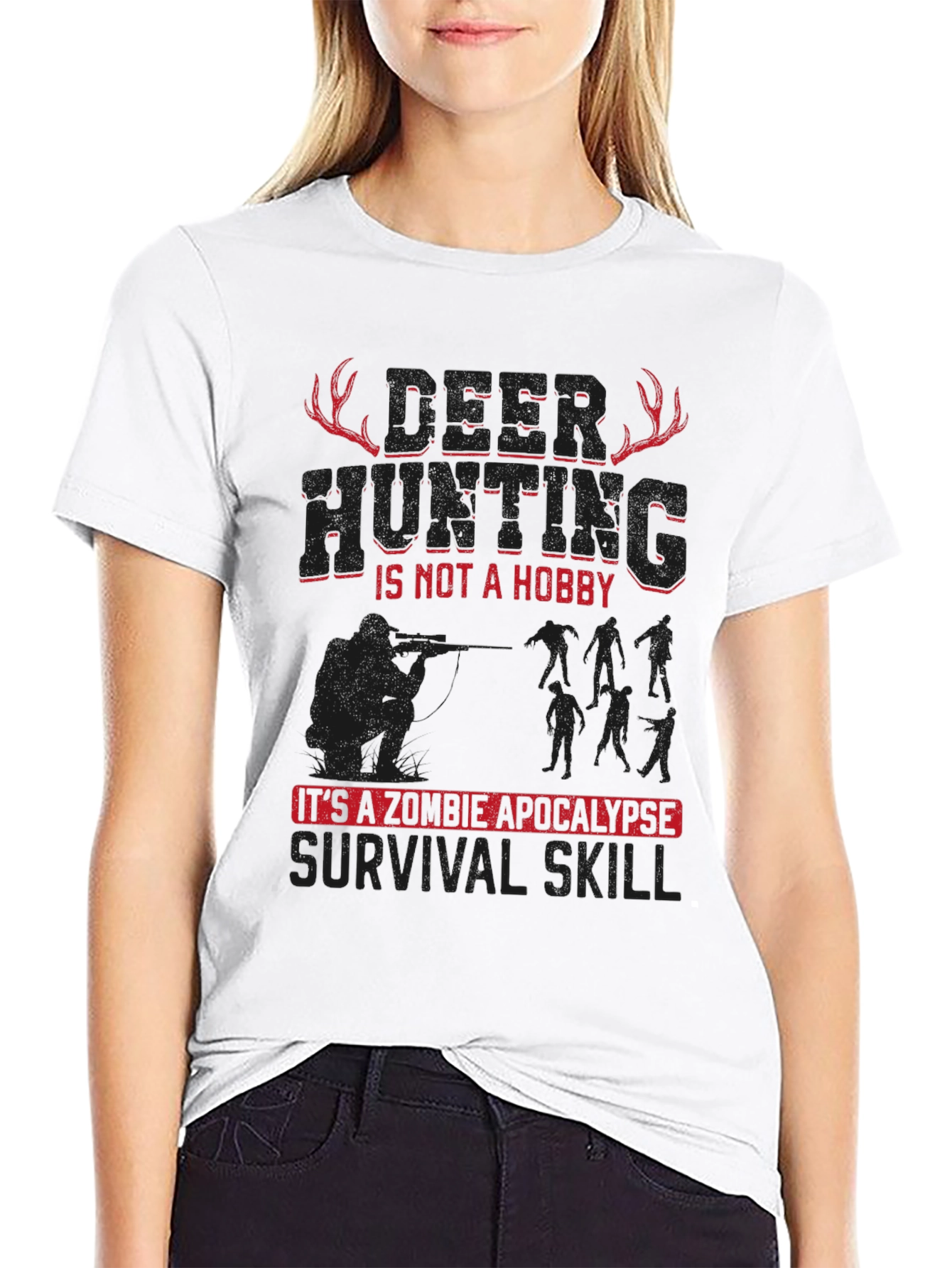 Zombie Apocalypse Survival Skill Graphic Tee