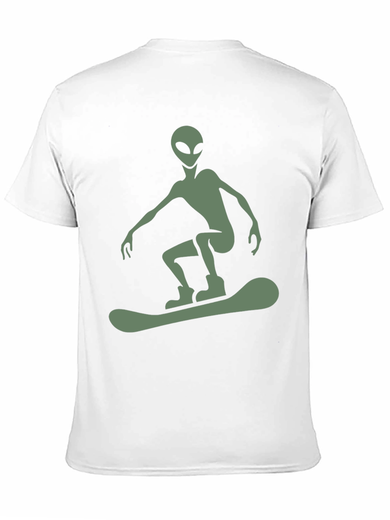 Alien Snowboarder Graphic Tee - Black