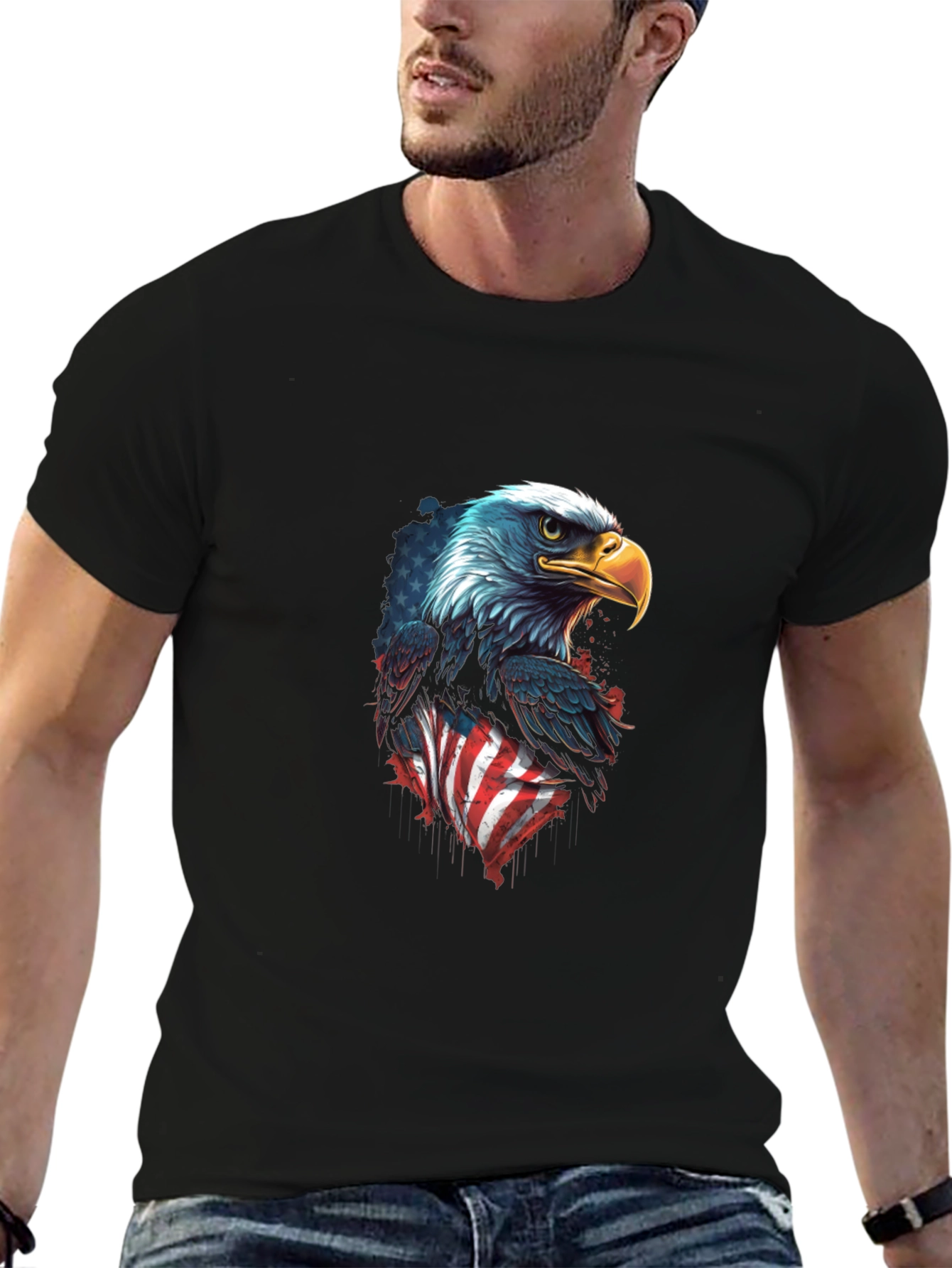 American Eagle Flag Graphic T-Shirt