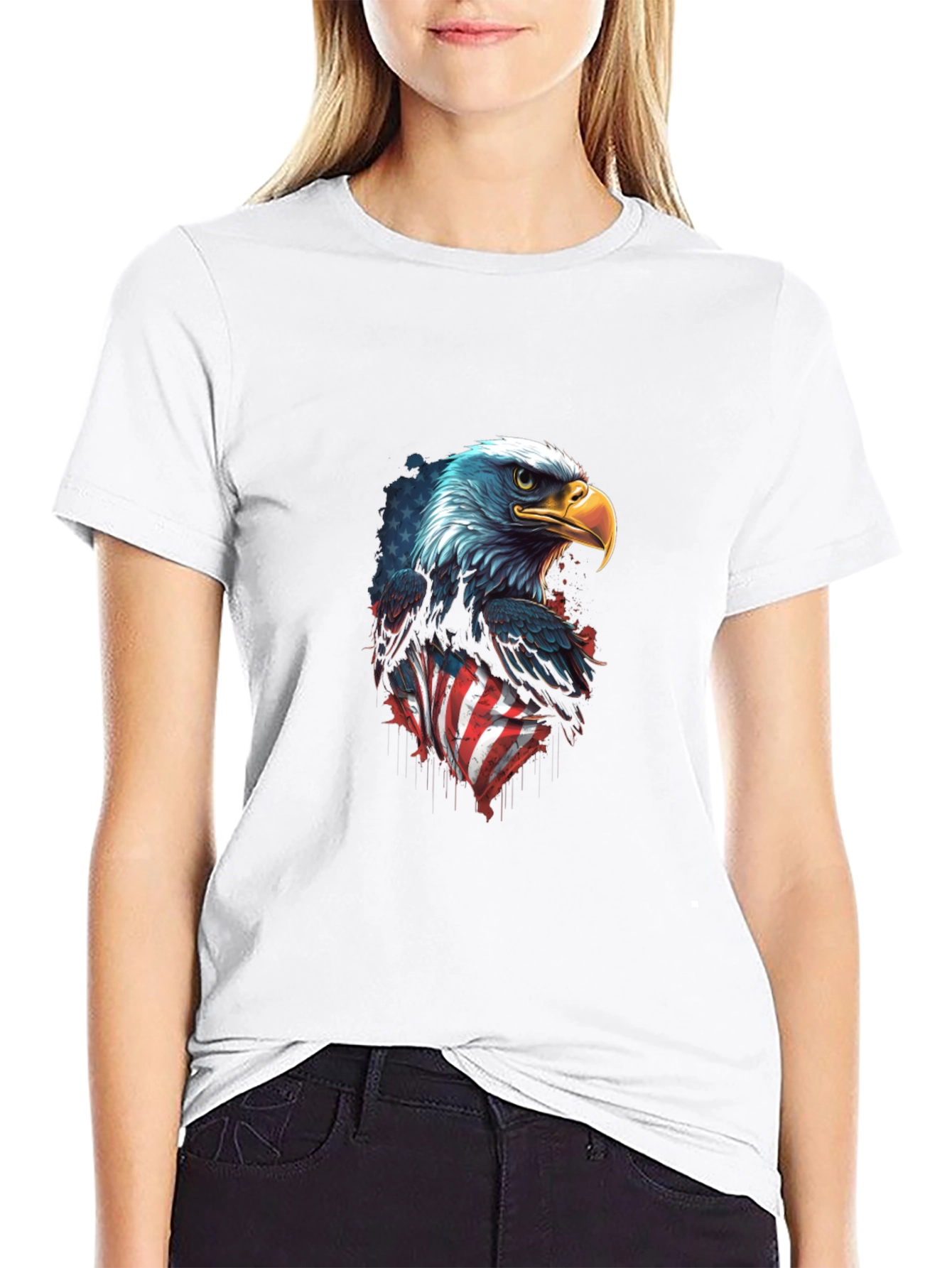 American Eagle Flag Graphic T-Shirt