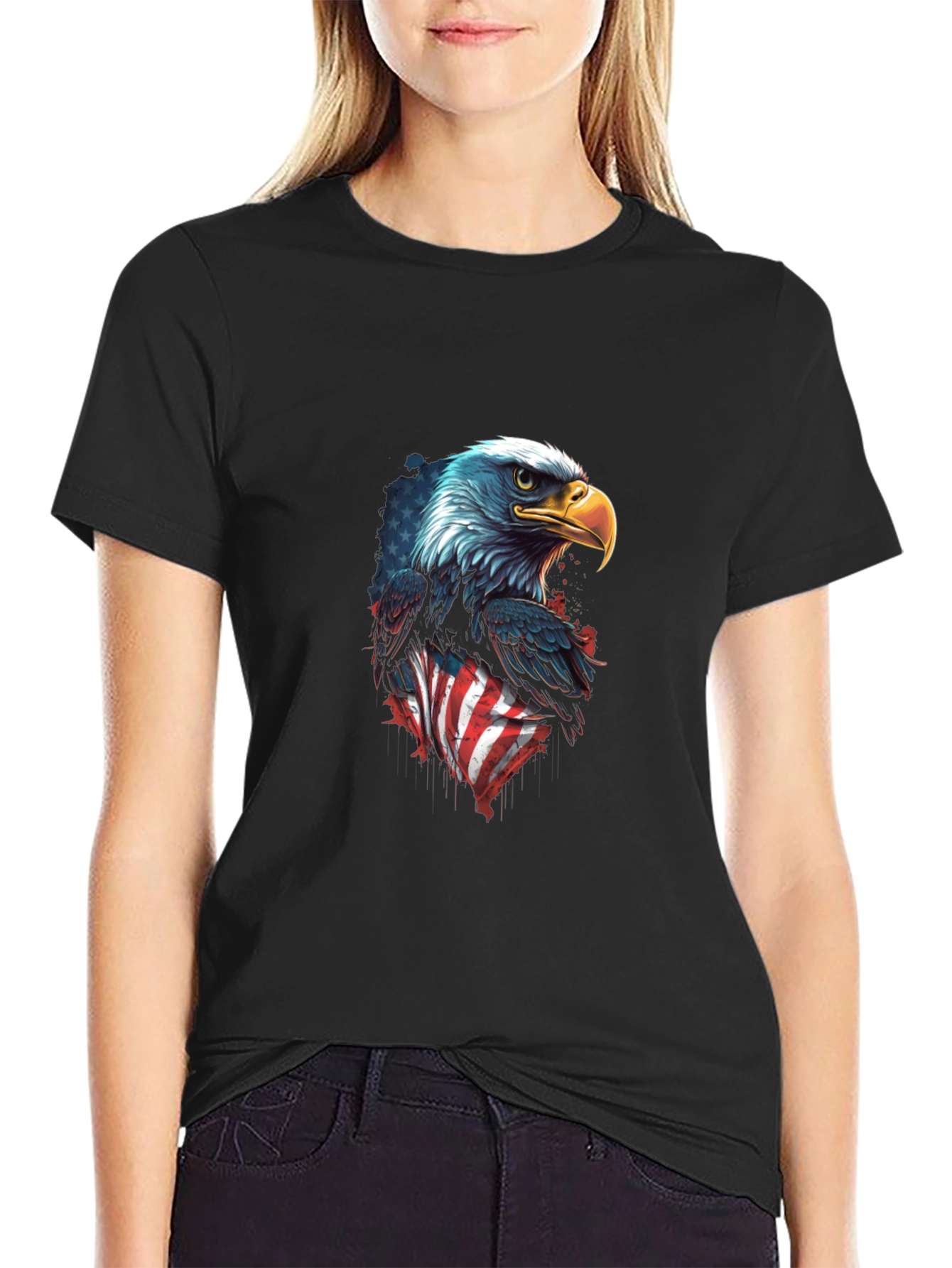 American Eagle Flag Graphic T-Shirt