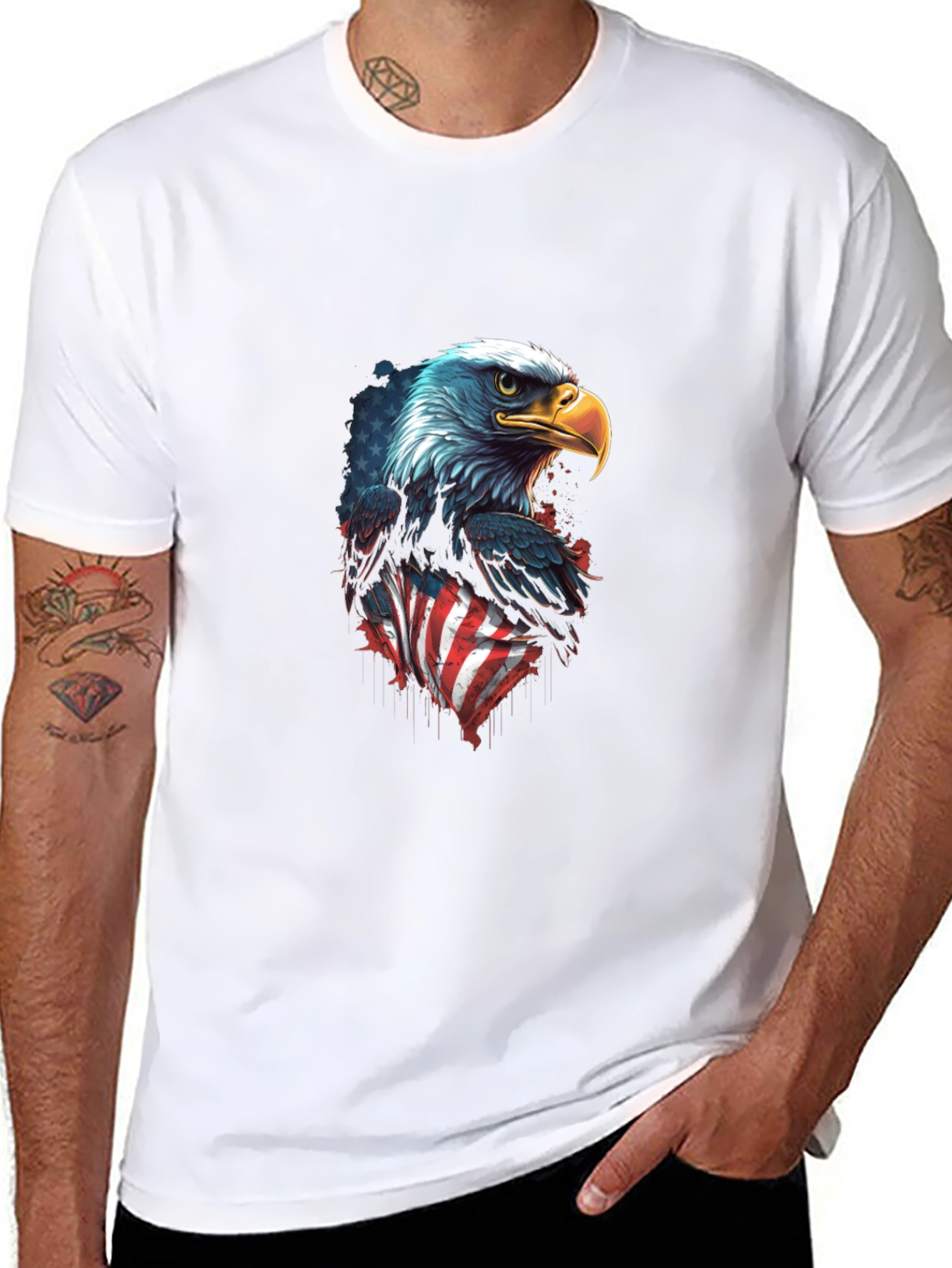 American Eagle Flag Graphic T-Shirt
