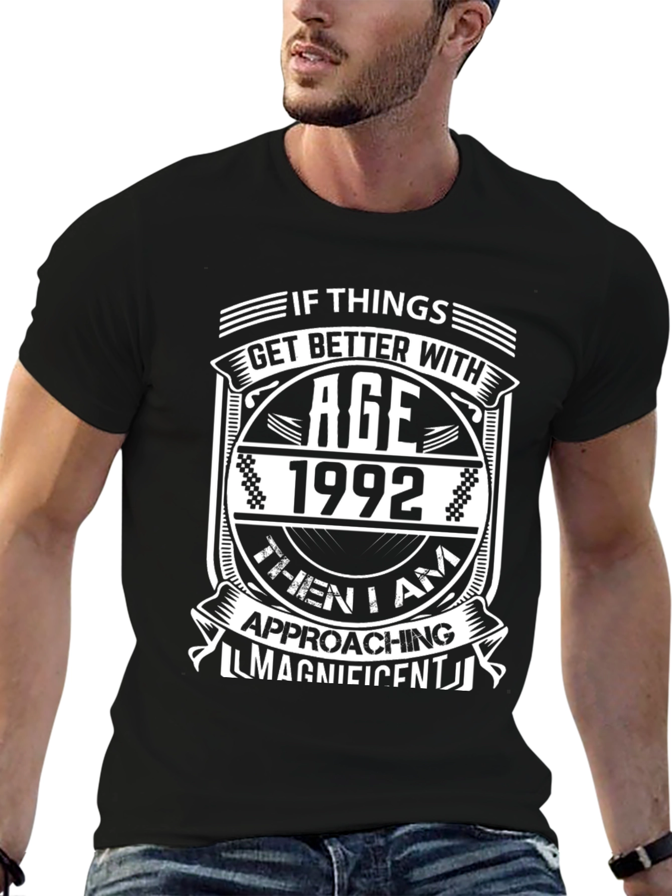 Funny 1992 Birthday T-Shirt - Approaching Magnificent