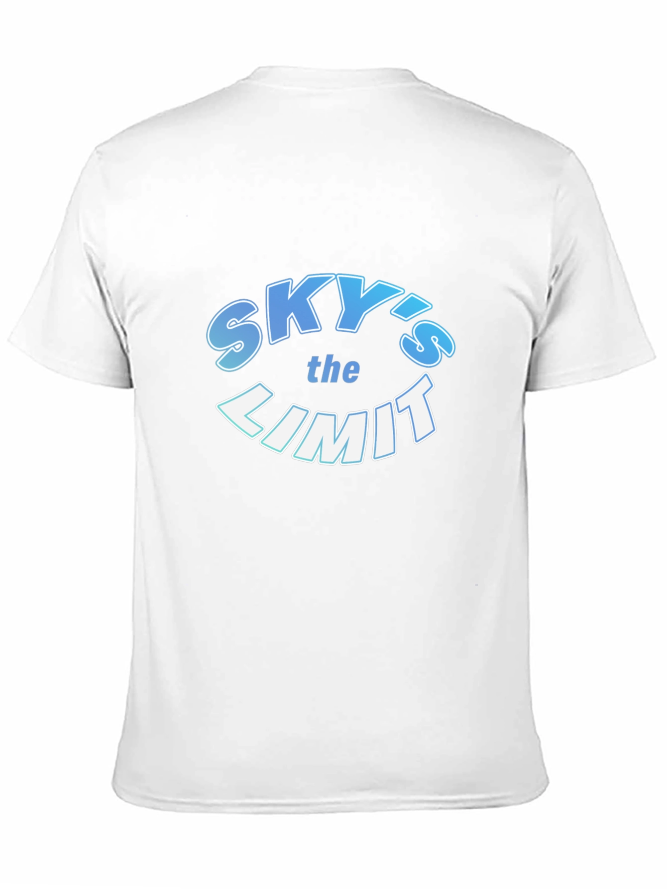 Skys the Limit Graphic Print Black T-Shirt