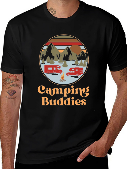 Camping Buddies Graphic Tee - Adventure Ready!