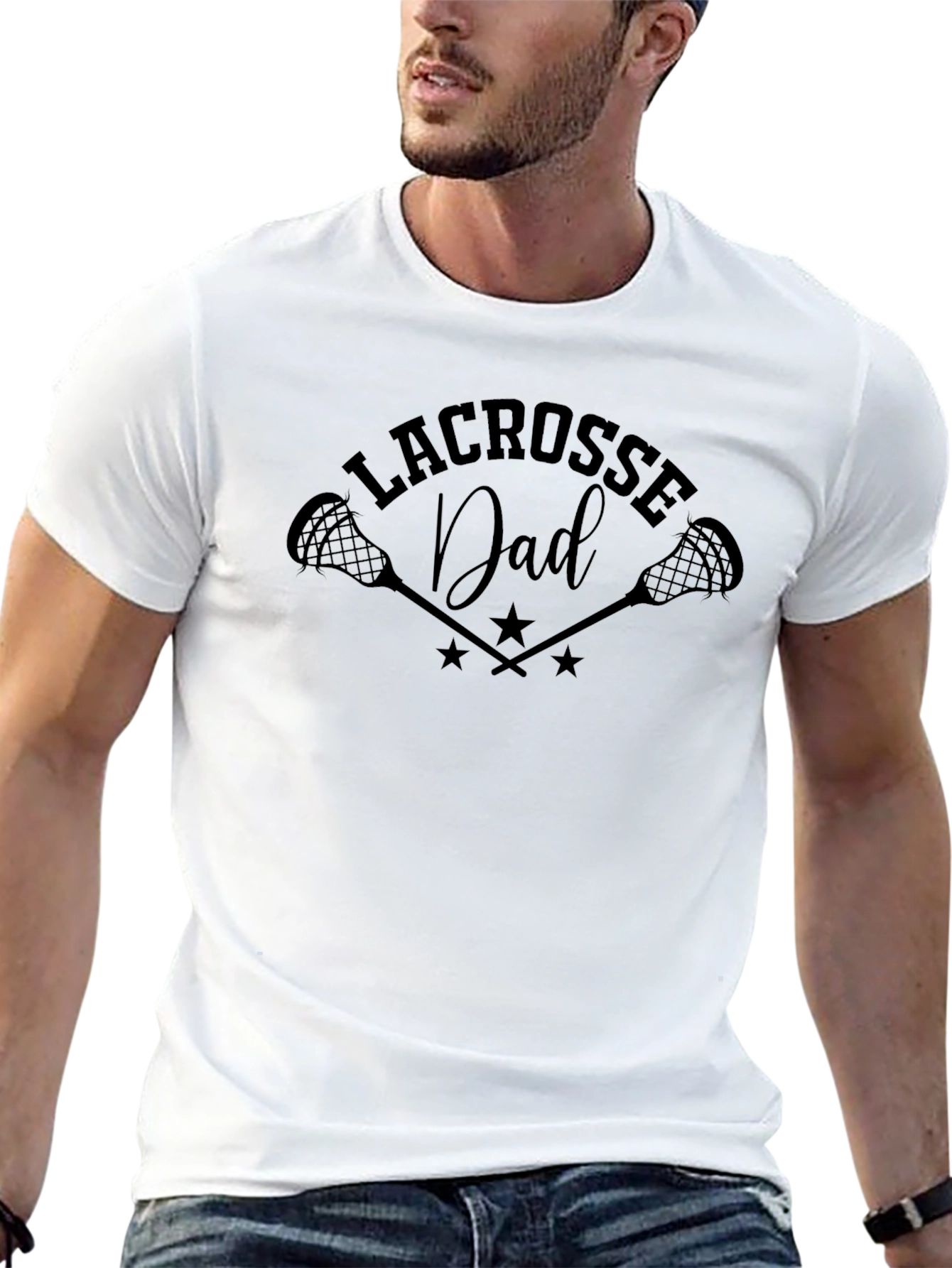 Lacrosse Dad T-Shirt - Black