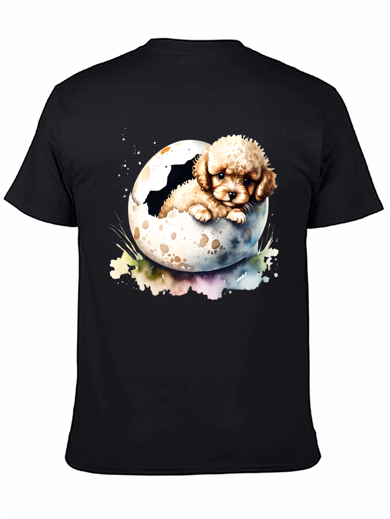 Cute Puppy in Eggshell Mens T-Shirt