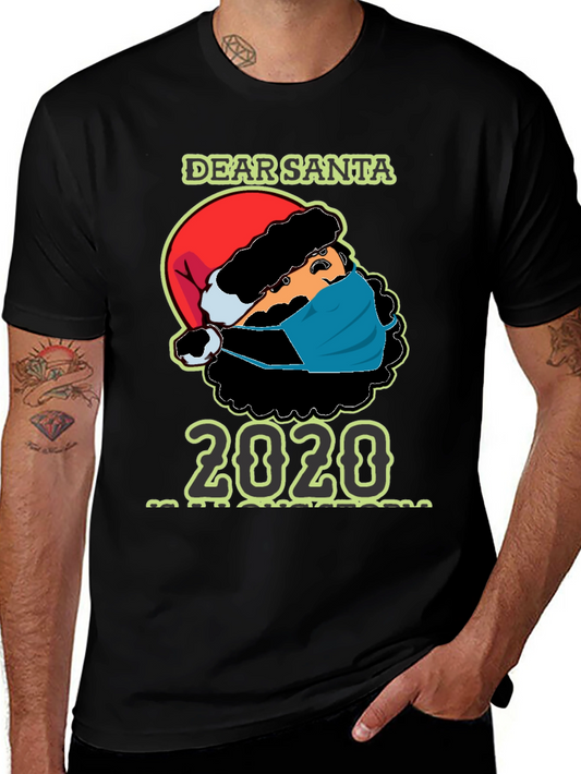 Dear Santa 2020 Masked Santa T-Shirt