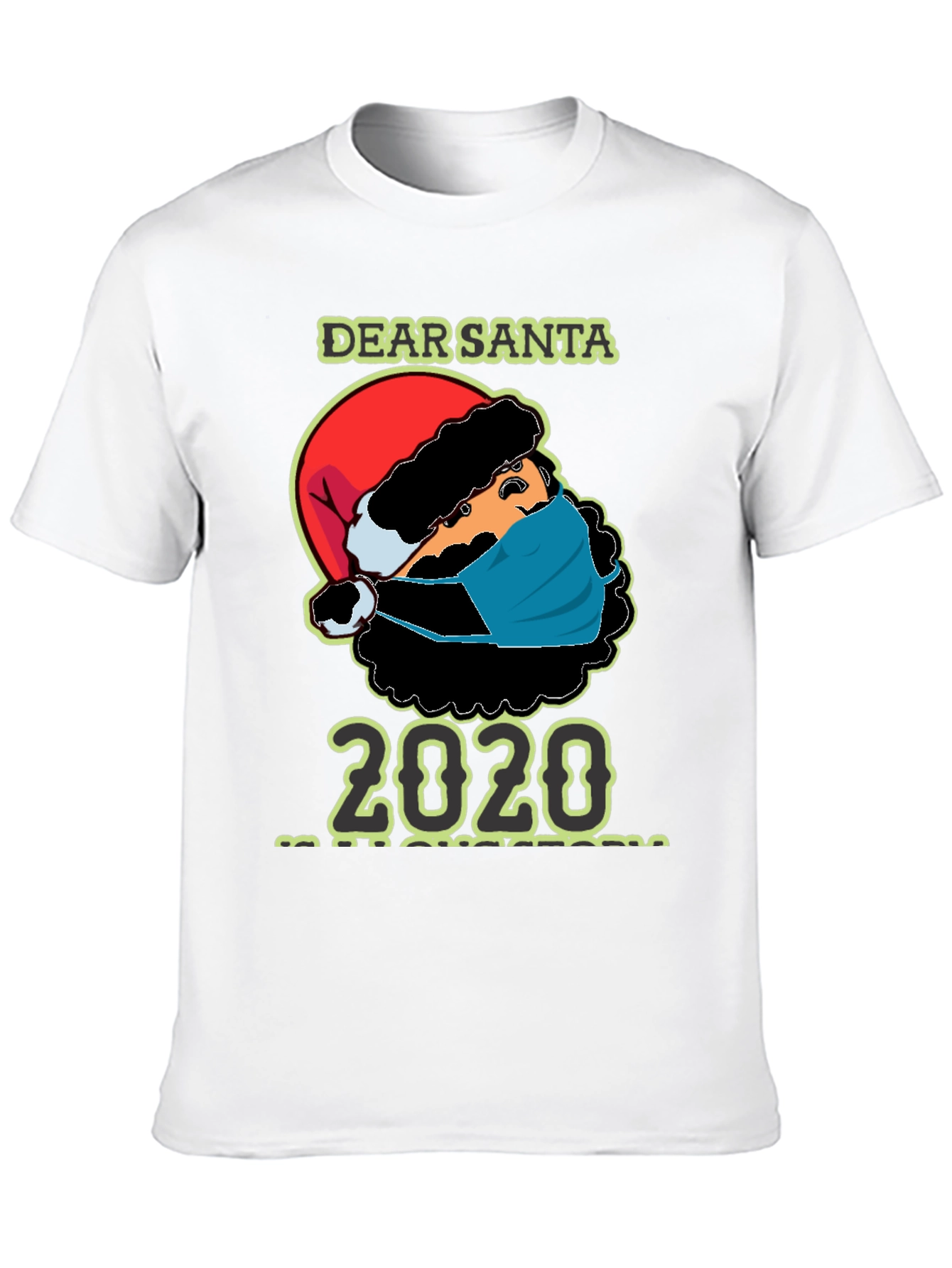 Dear Santa 2020 Masked Santa T-Shirt