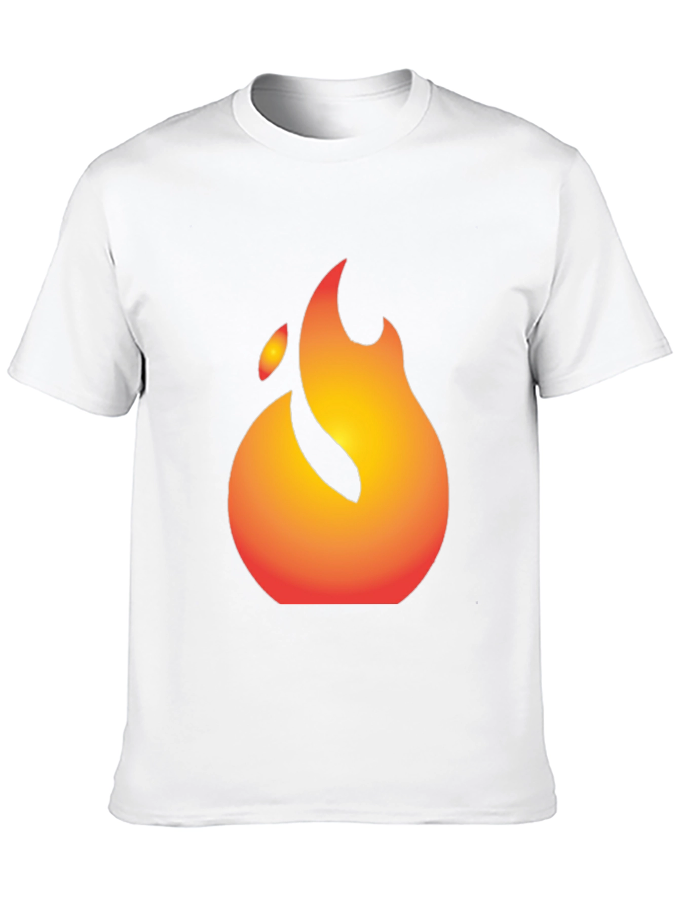 Flaming Graphic Tee - Bold Black T-Shirt