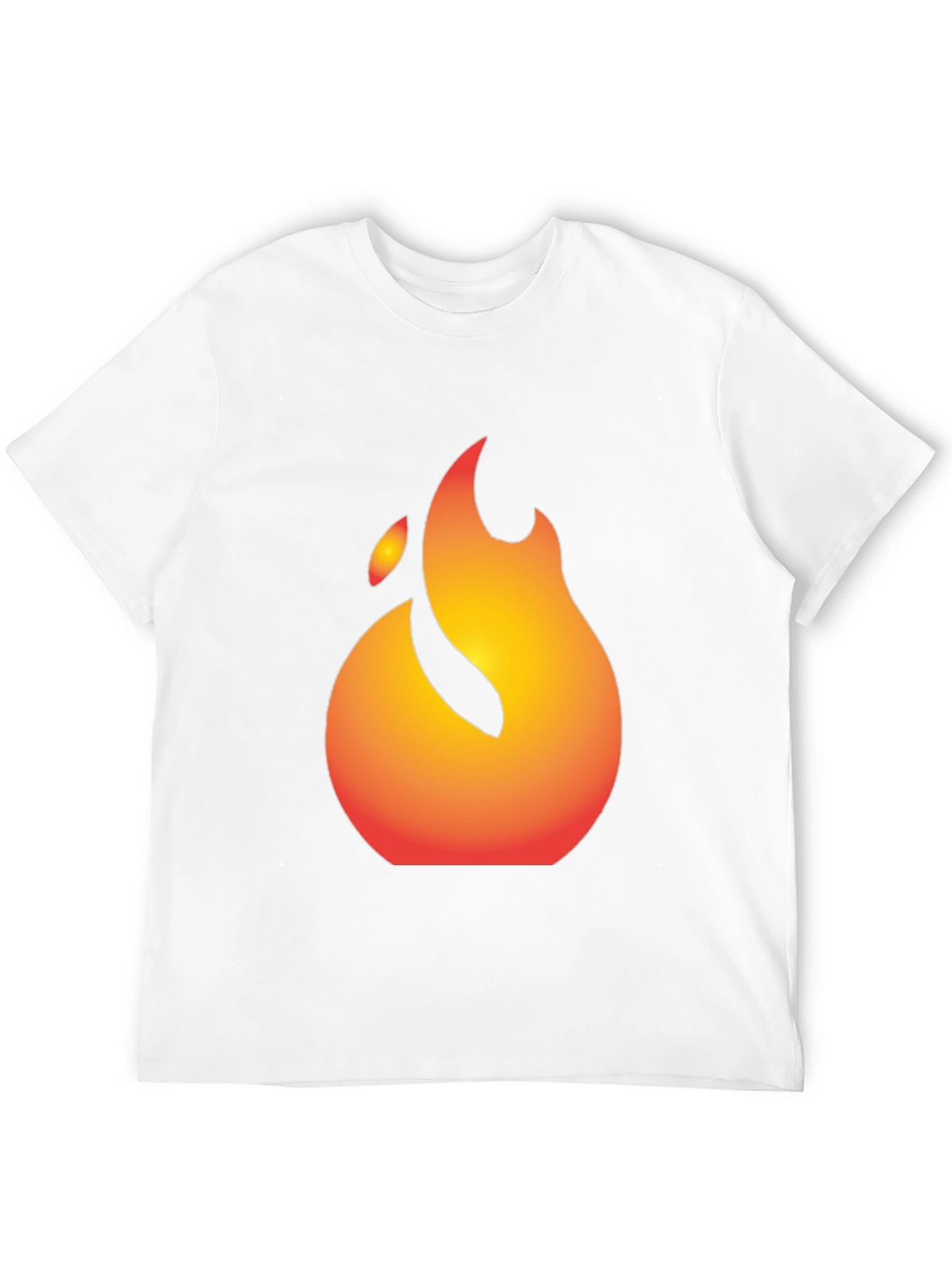 Flaming Graphic Tee - Bold Black T-Shirt