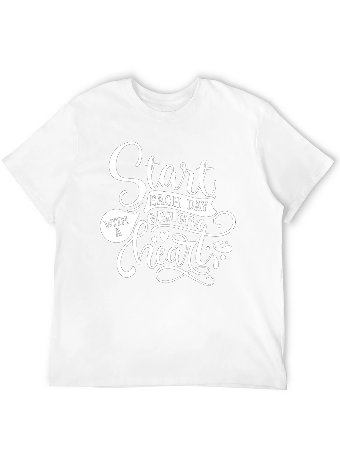 Grateful Heart Black T-Shirt