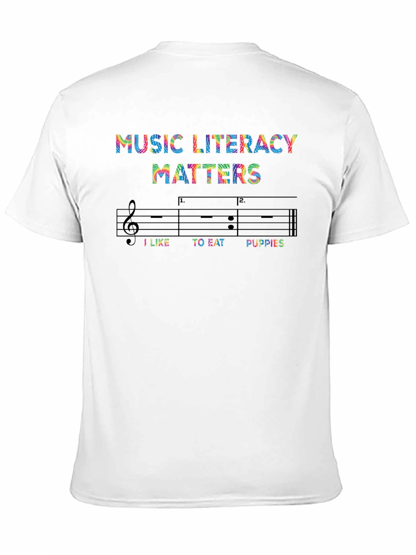 Music Literacy Matters Novelty T-Shirt