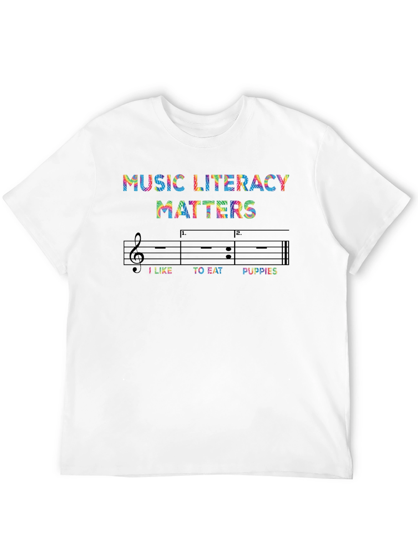 Music Literacy Matters Novelty T-Shirt